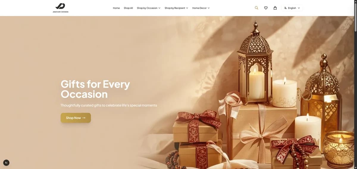 Jawhari Design — E-commerce, gifts & decoration