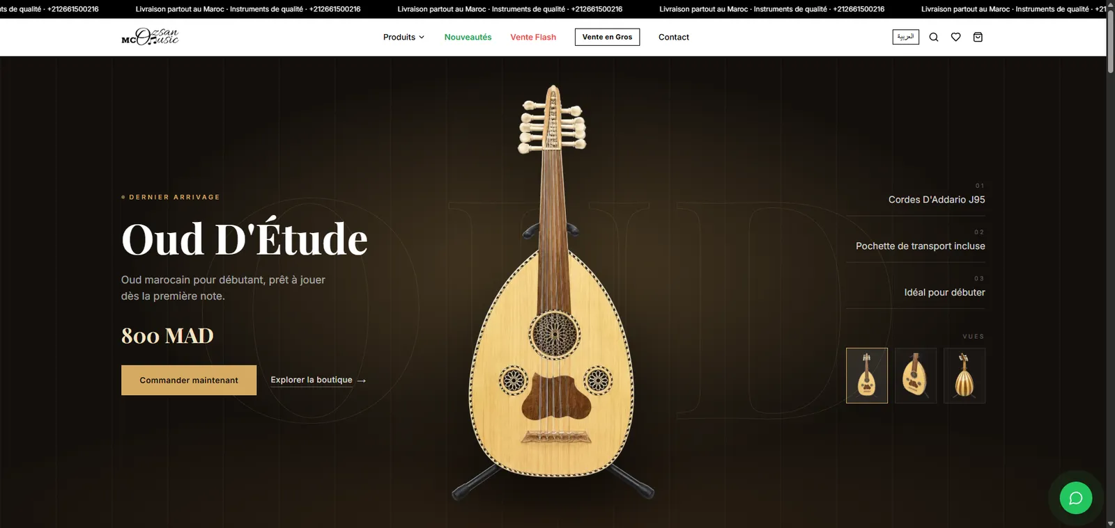 MC Ozsan Music — E-commerce, musical instruments