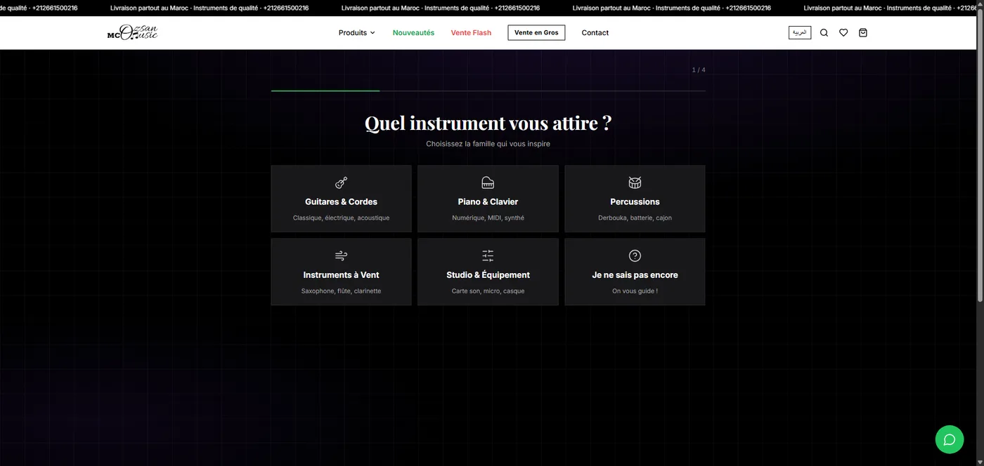 MC Ozsan Music : An AI-powered quiz to pick the right instrument