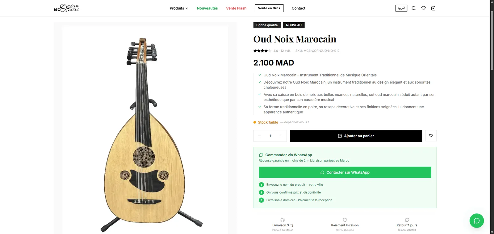 MC Ozsan Music : A product page that reassures and converts