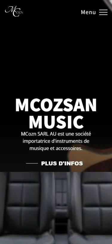 MCOZN, aperçu mobile