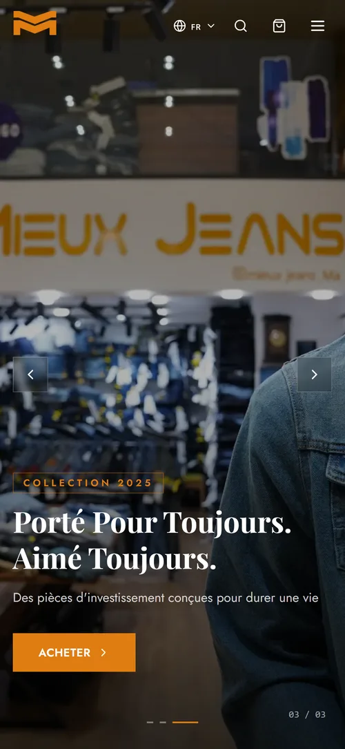 Mieux Jeans, aperçu mobile